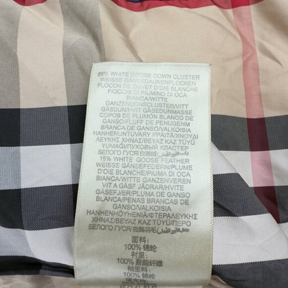 Burberry Navy Blue Down Puffer Jacket Women’s Size M - Picture 10 of 16